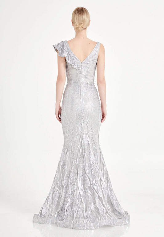 Sleeveless Maxi Tulle Mermaid Regular Wedding Guest Dress Unit Price: €30