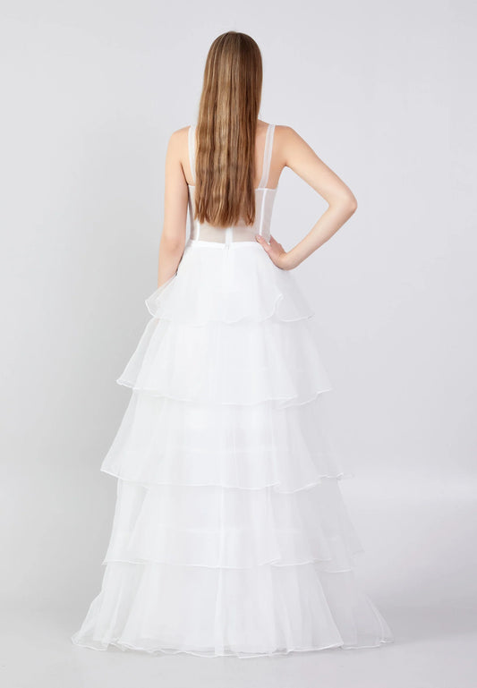 Sleeveless Maxi Tulle A - Line Regular Prom Dress Unit Price: €35