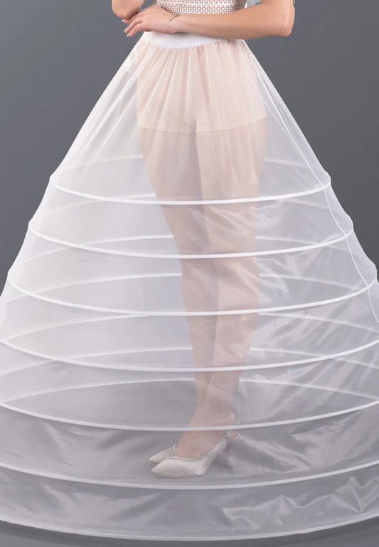 7 Hoops Tulle Without Flounce A-line Petticoat Unit Price: €18