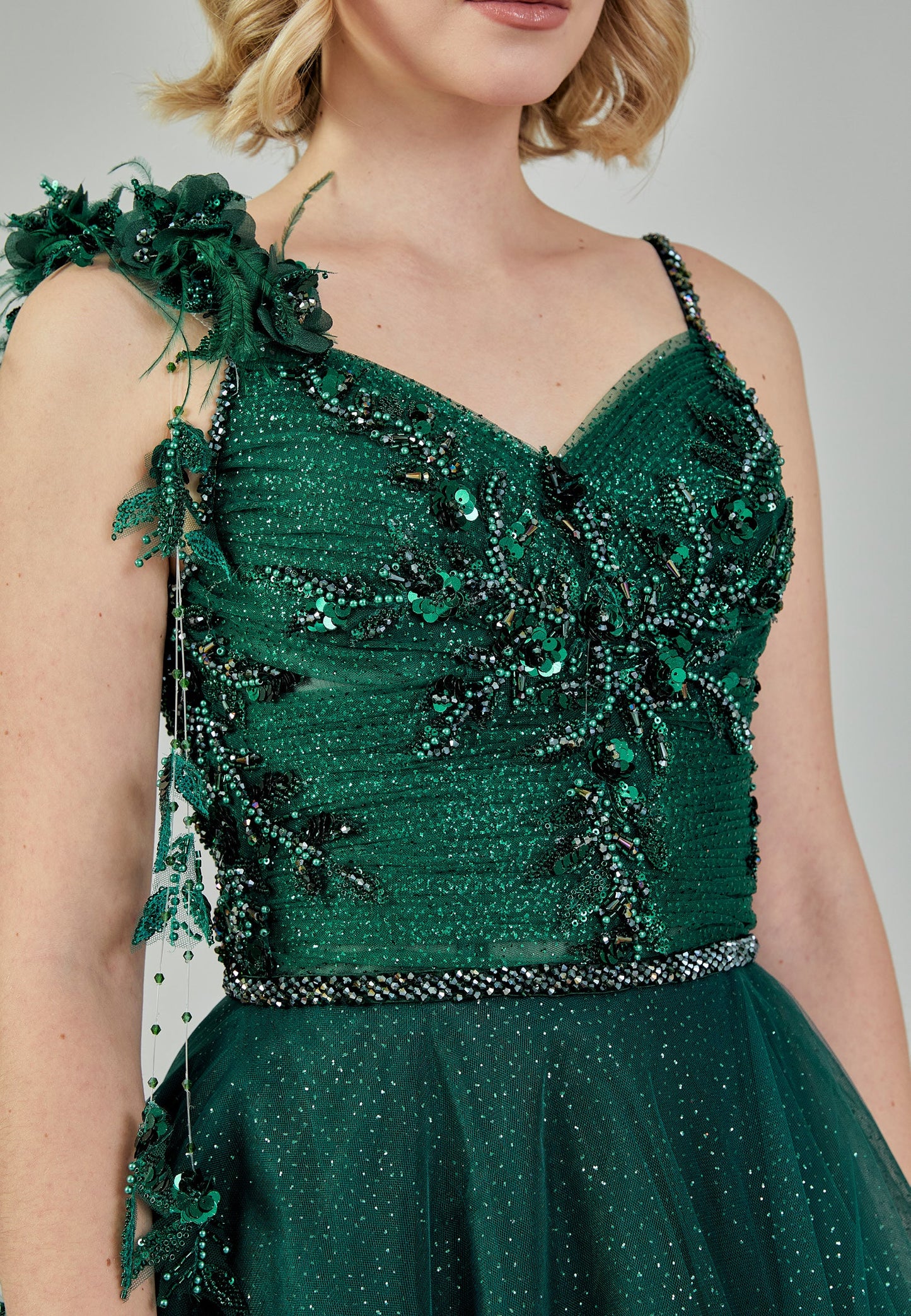 Sleeveless Maxi Tulle Regular Engagement Dress Unit Price: €210