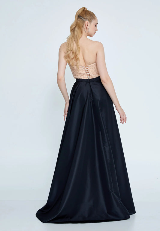 Strapless Maxi Polyester Column Regular Wedding Guest Dress Unit Price: €60