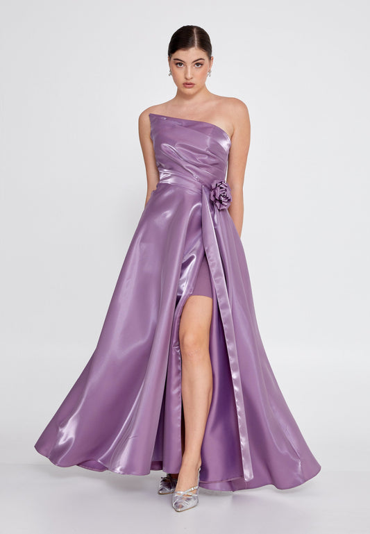 Strapless Maxi Polyester Column Regular Wedding Guest Dress Unit Price: €78