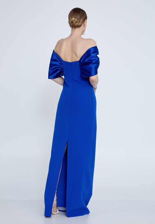 Off Shoulder Maxi Crepe Column Regular Wedding Guest Dress Unit Price: €60