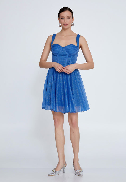 Sleeveless Mini Tulle Column Regular Cocktail Dress Unit Price: €25