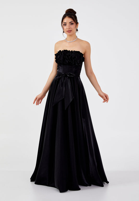 Strapless Maxi Polyester A - Line Regular Prom Dress Unit Price: €60