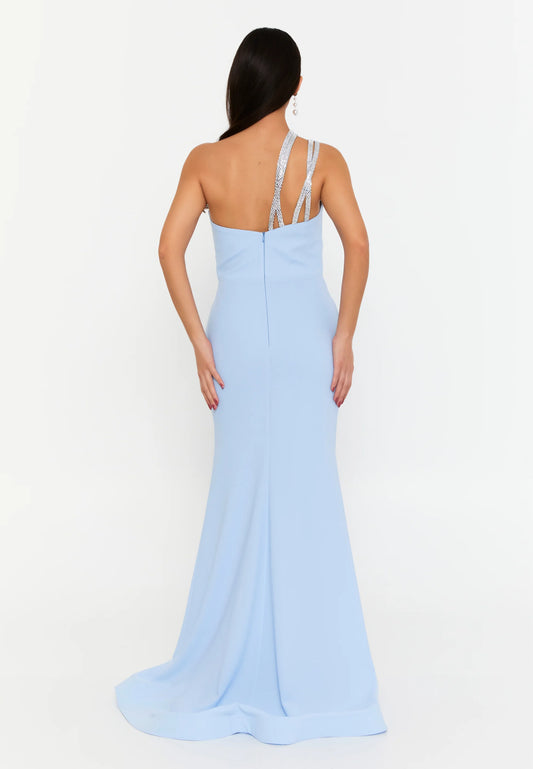 One Shoulder Maxi Viscose Mermaid Regular Wedding Guest Dress Unit Price: €47