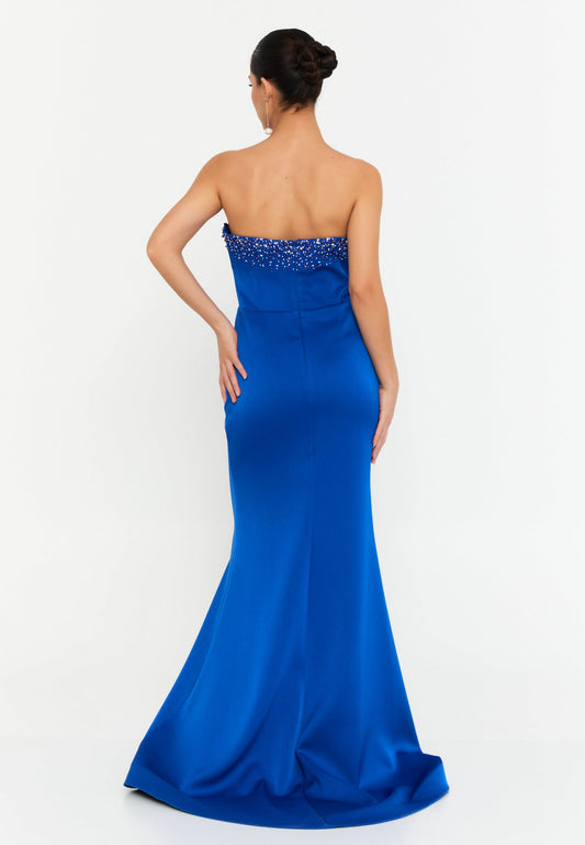 Strapless Maxi Polyester Mermaid Regular Wedding Guest Dress Unit Price: €90