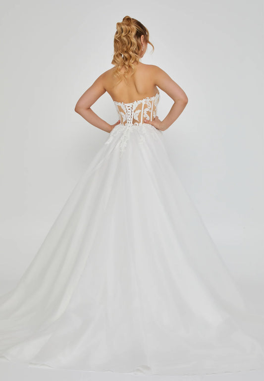 Strapless Maxi Polyester Regular Wedding Dress Unit Price: €210