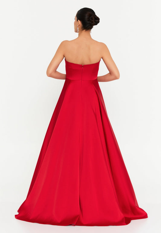 Strapless Maxi Polyester A - Line Regular Prom Dress Unit Price: €195