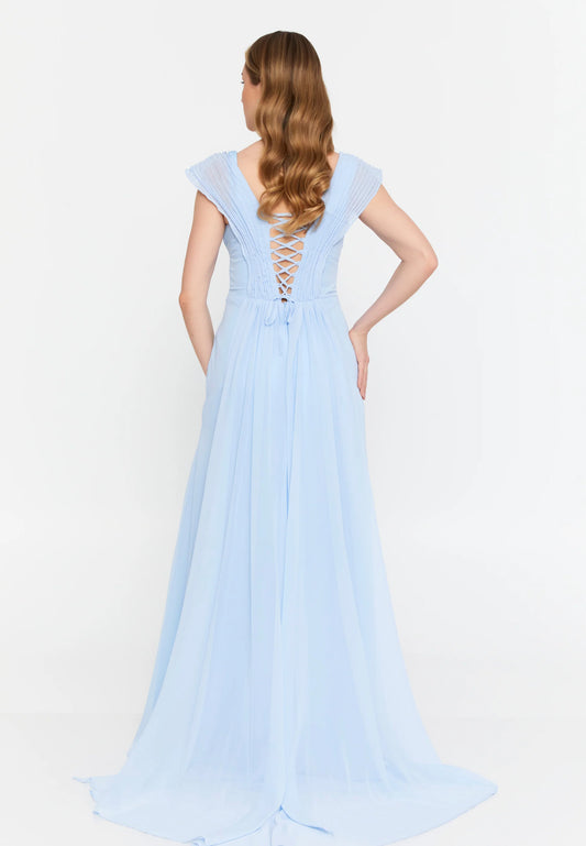 Sleeveless Maxi Chiffon Mermaid Regular Wedding Guest Dress Unit Price: €42