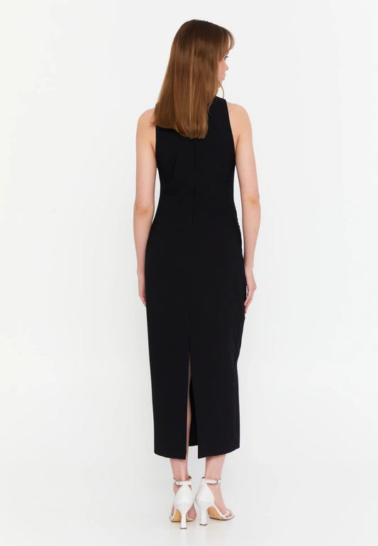 Sleeveless Midi Viscose Column Regular Evening Dress Unit Price: €23