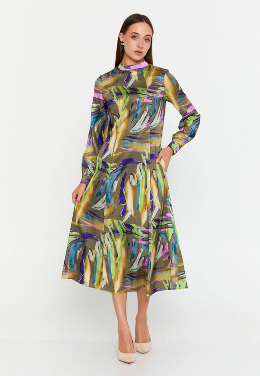 Long Sleeve Maxi Chiffon Column Regular Casual Dress Unit Price: €24