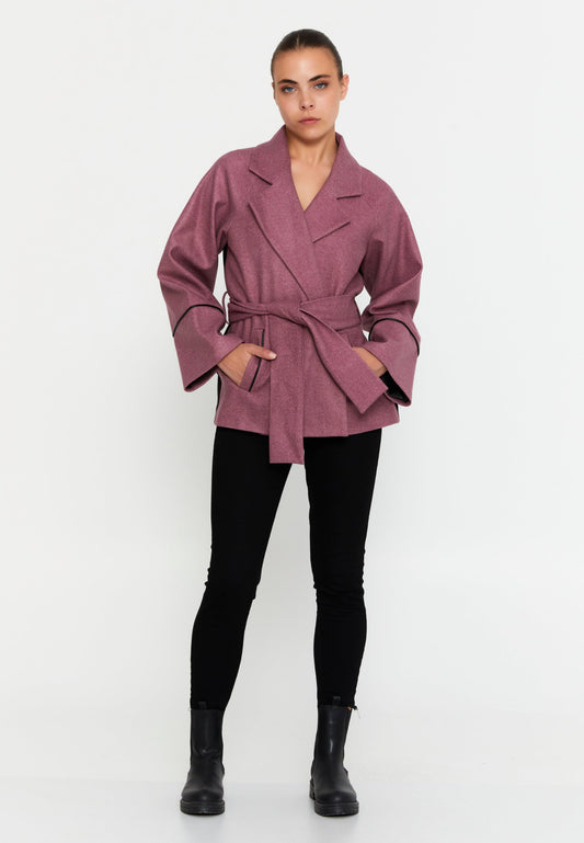 Lana Wool Solid Color Regular Coat Unit Price: €18