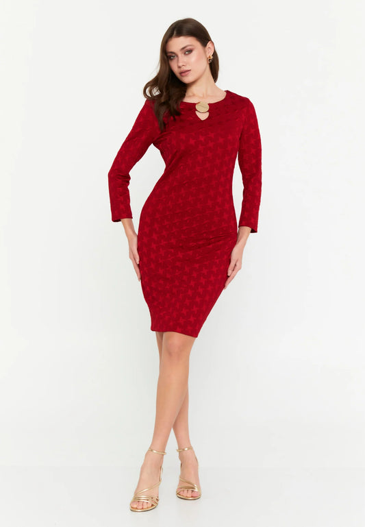 Long Sleeve Midi Lycra Column Regular Casual Dress Unit Price: €27