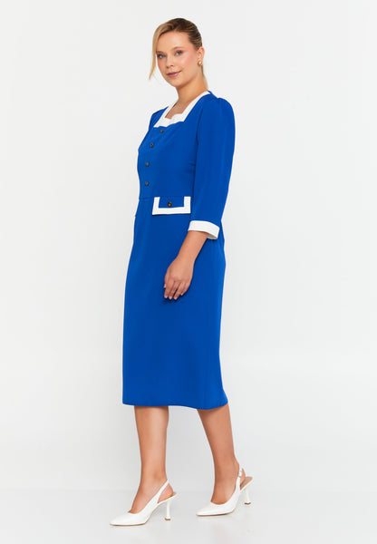 Mid-Length Midi Viscose Column Plus Size Casual Dress Unit Price: €47