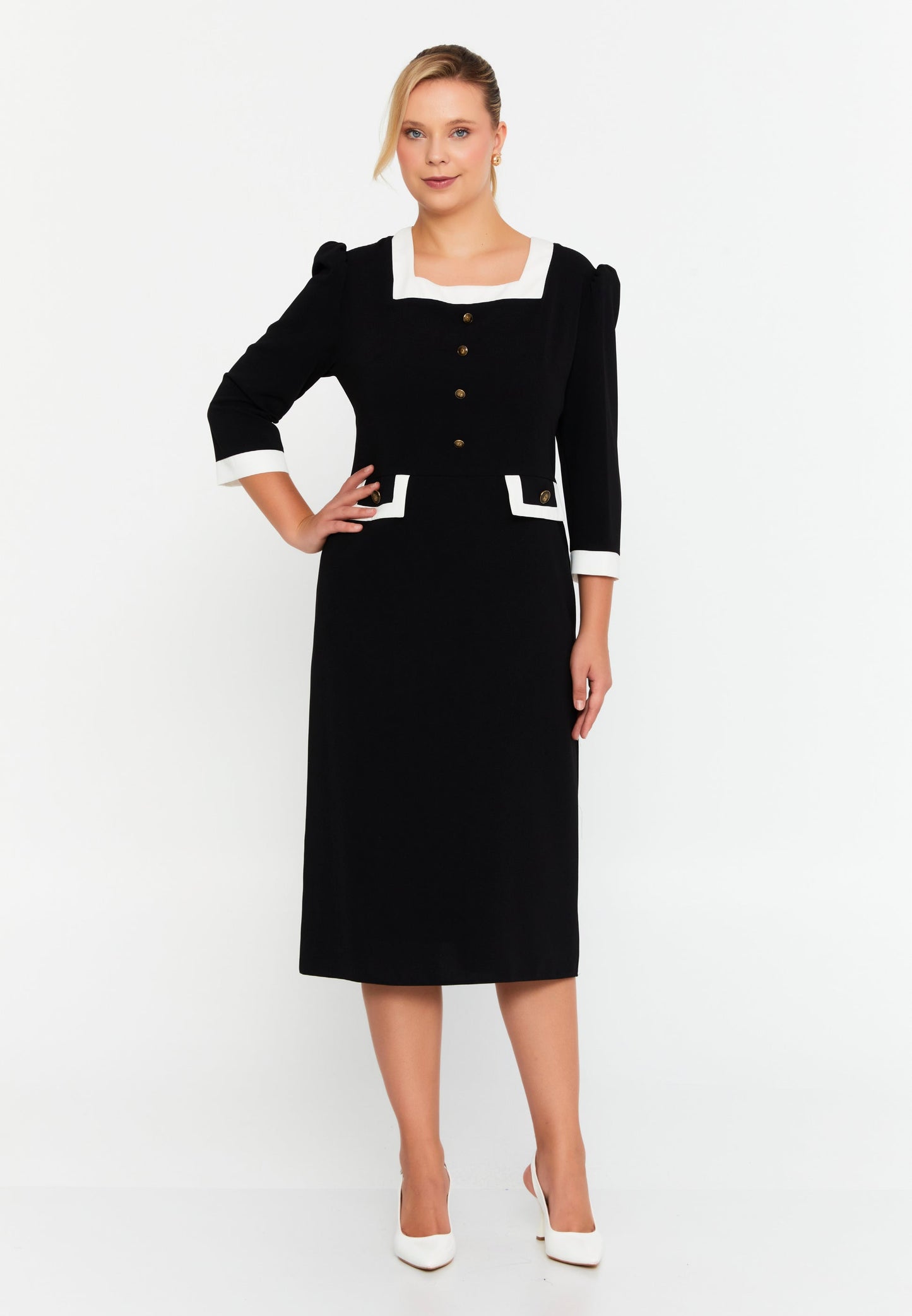 Mid-Length Midi Viscose Column Plus Size Casual Dress Unit Price: €47