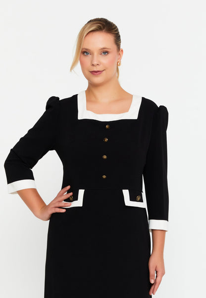 Mid-Length Midi Viscose Column Plus Size Casual Dress Unit Price: €47