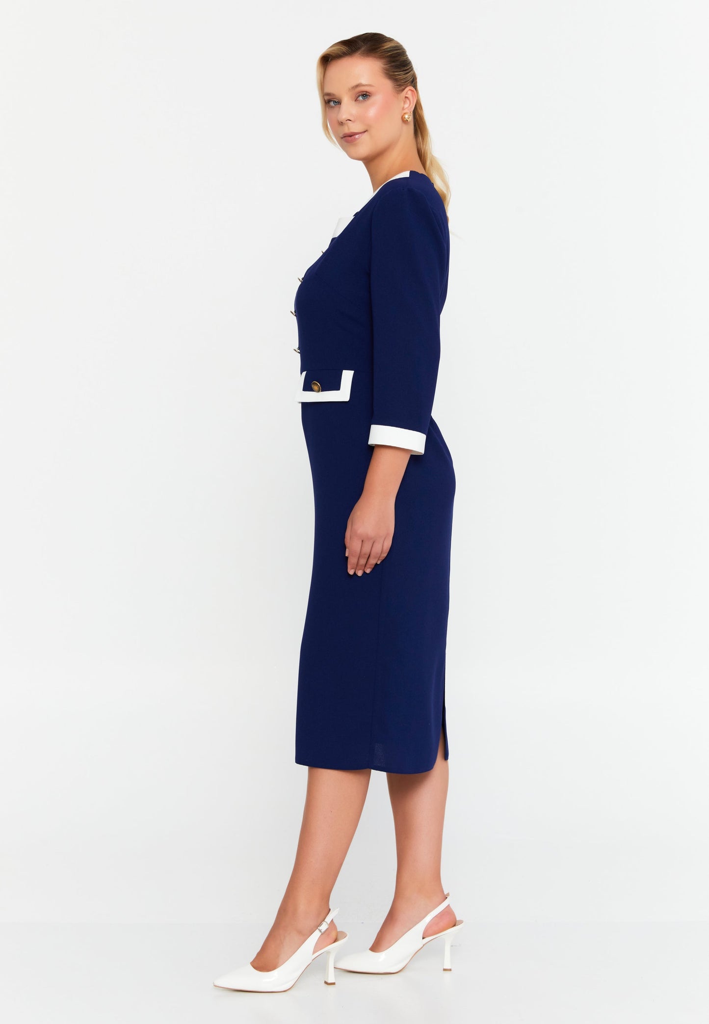 Mid-Length Midi Viscose Column Plus Size Casual Dress Unit Price: €47