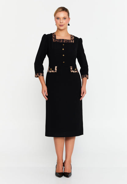 Mid-Length Midi Viscose Column Plus Size Casual Dress Unit Price: €47