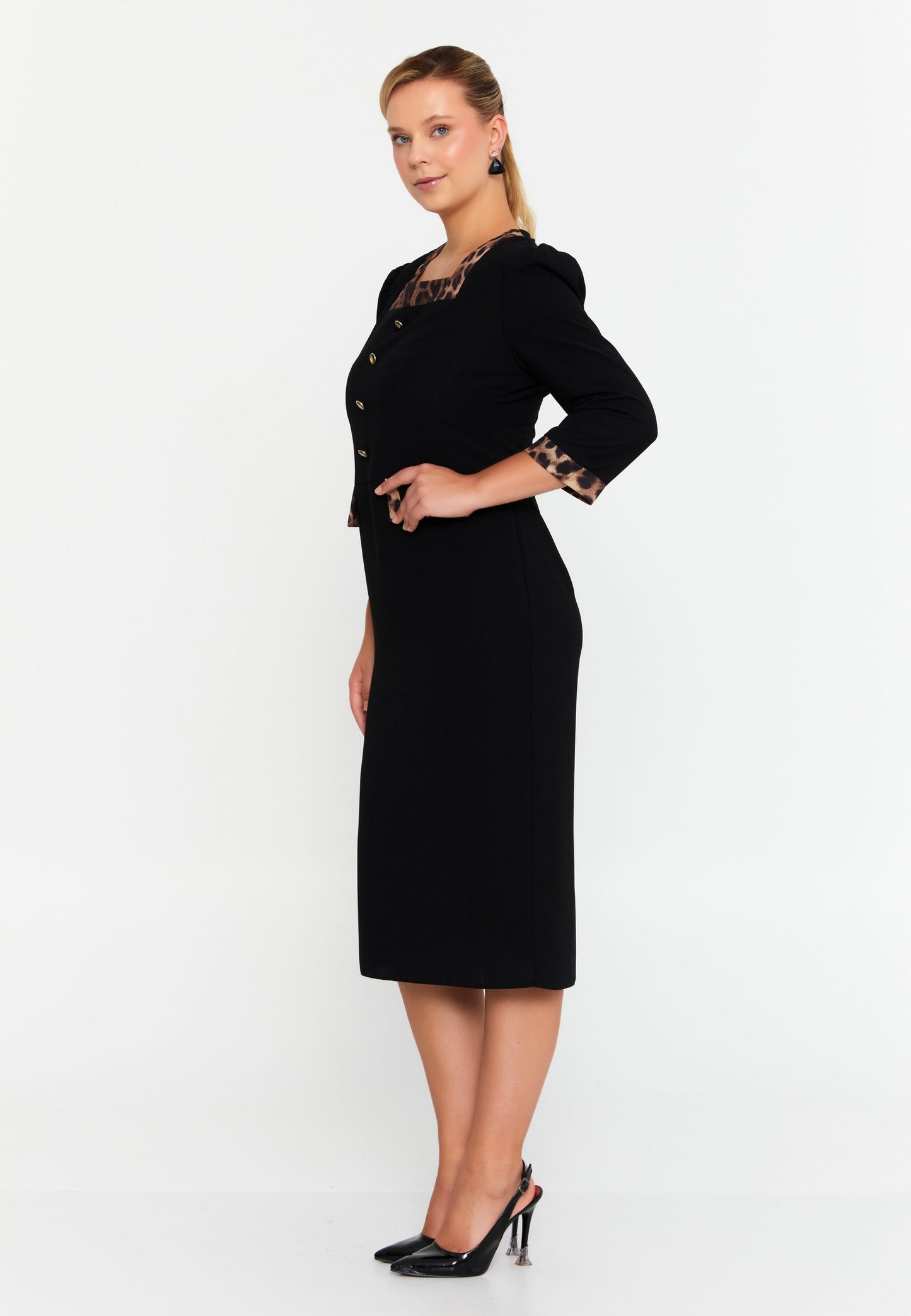 Mid-Length Midi Viscose Column Plus Size Casual Dress Unit Price: €47