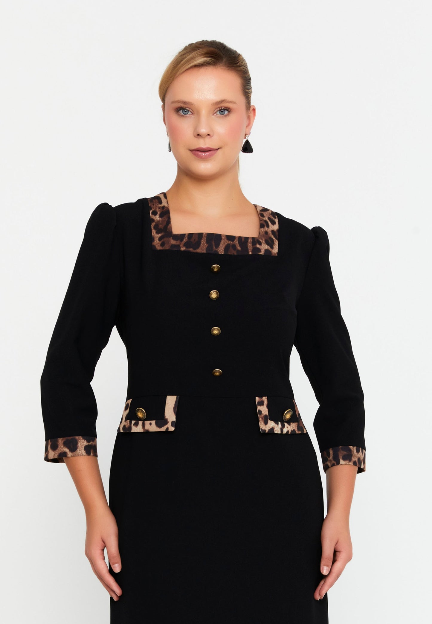 Mid-Length Midi Viscose Column Plus Size Casual Dress Unit Price: €47