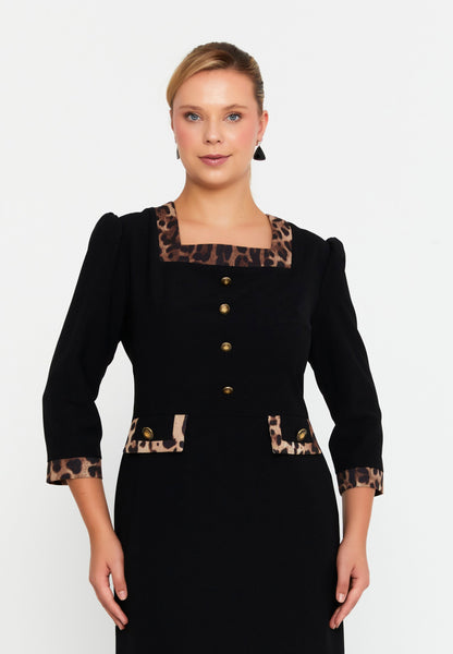 Mid-Length Midi Viscose Column Plus Size Casual Dress Unit Price: €47