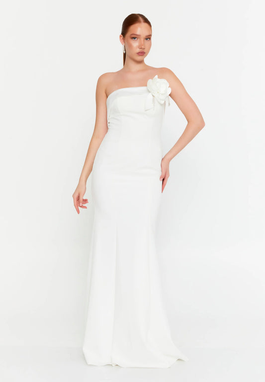 Strapless Maxi Viscose Mermaid Regular Wedding Guest Dress Unit Price: €50