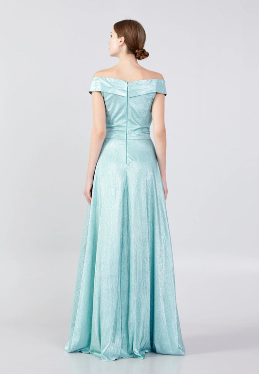 Off Shoulder Maxi Chiffon Column Regular Wedding Guest Dress Unit Price: €30