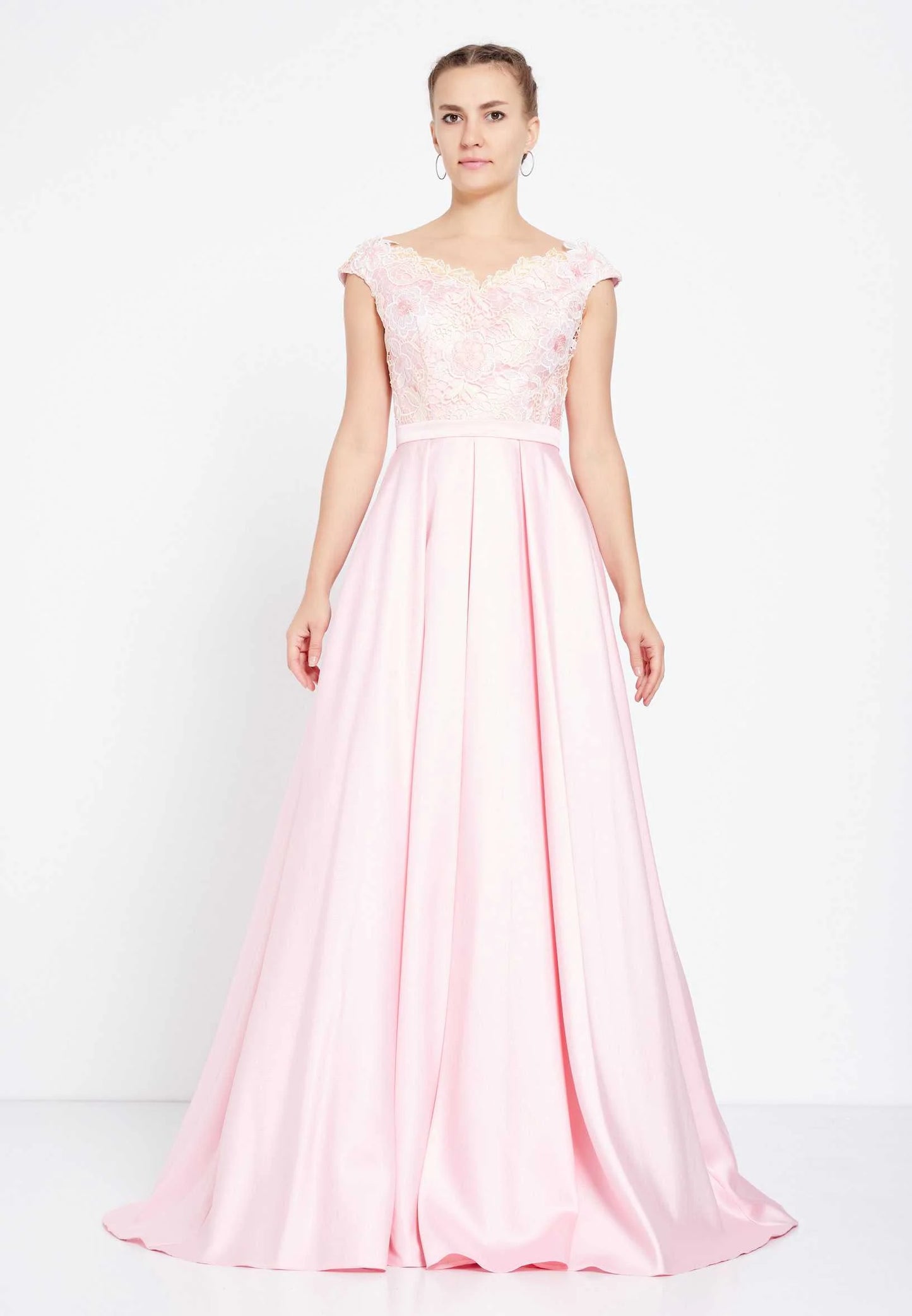 Sleeveless Maxi Satin A - Line Regular Prom Dress Unit Price: €32