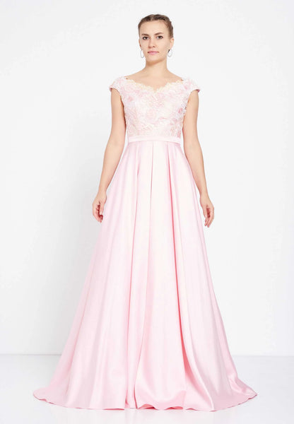 Sleeveless Maxi Satin A - Line Regular Prom Dress Unit Price: €32