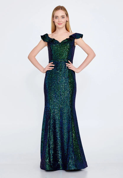 Off Shoulder Maxi Sequin Mermaid Regular Prom Dress Unit Price: €35