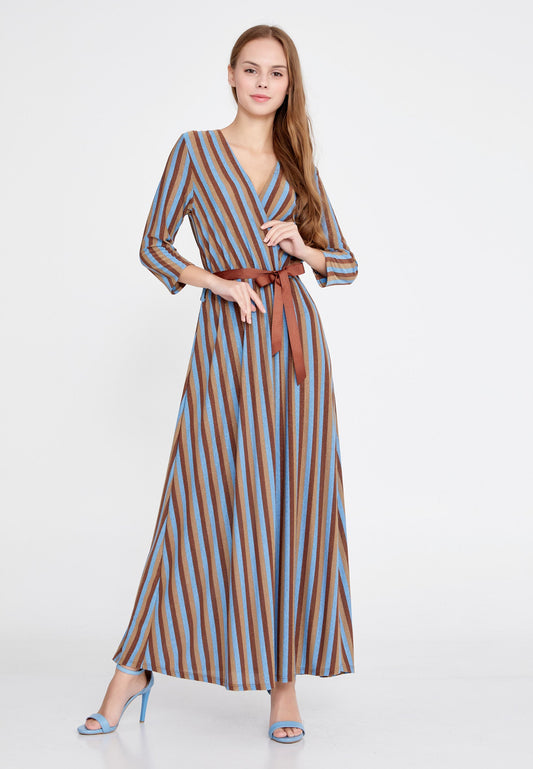 Long Sleeve Maxi Lycra Column Regular Casual Dress Unit Price: €22