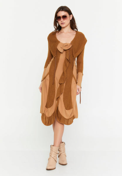 Long Sleeve Midi Lana Wool Column Regular Casual Dress Unit Price: €15