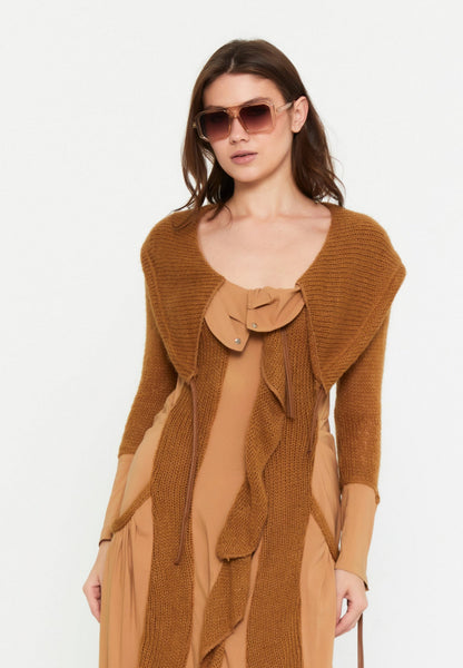 Long Sleeve Midi Lana Wool Column Regular Casual Dress Unit Price: €15