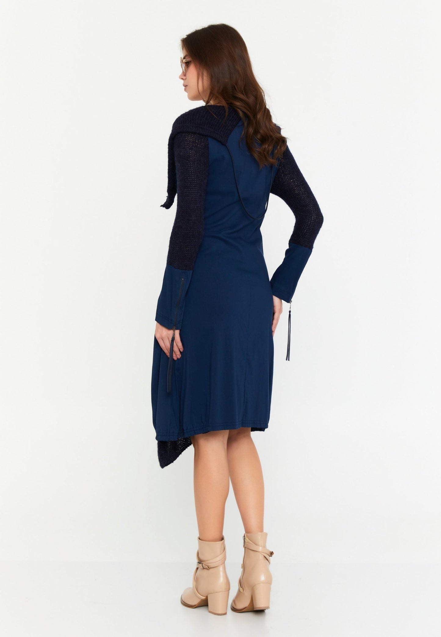 Long Sleeve Midi Lana Wool Column Regular Casual Dress Unit Price: €15