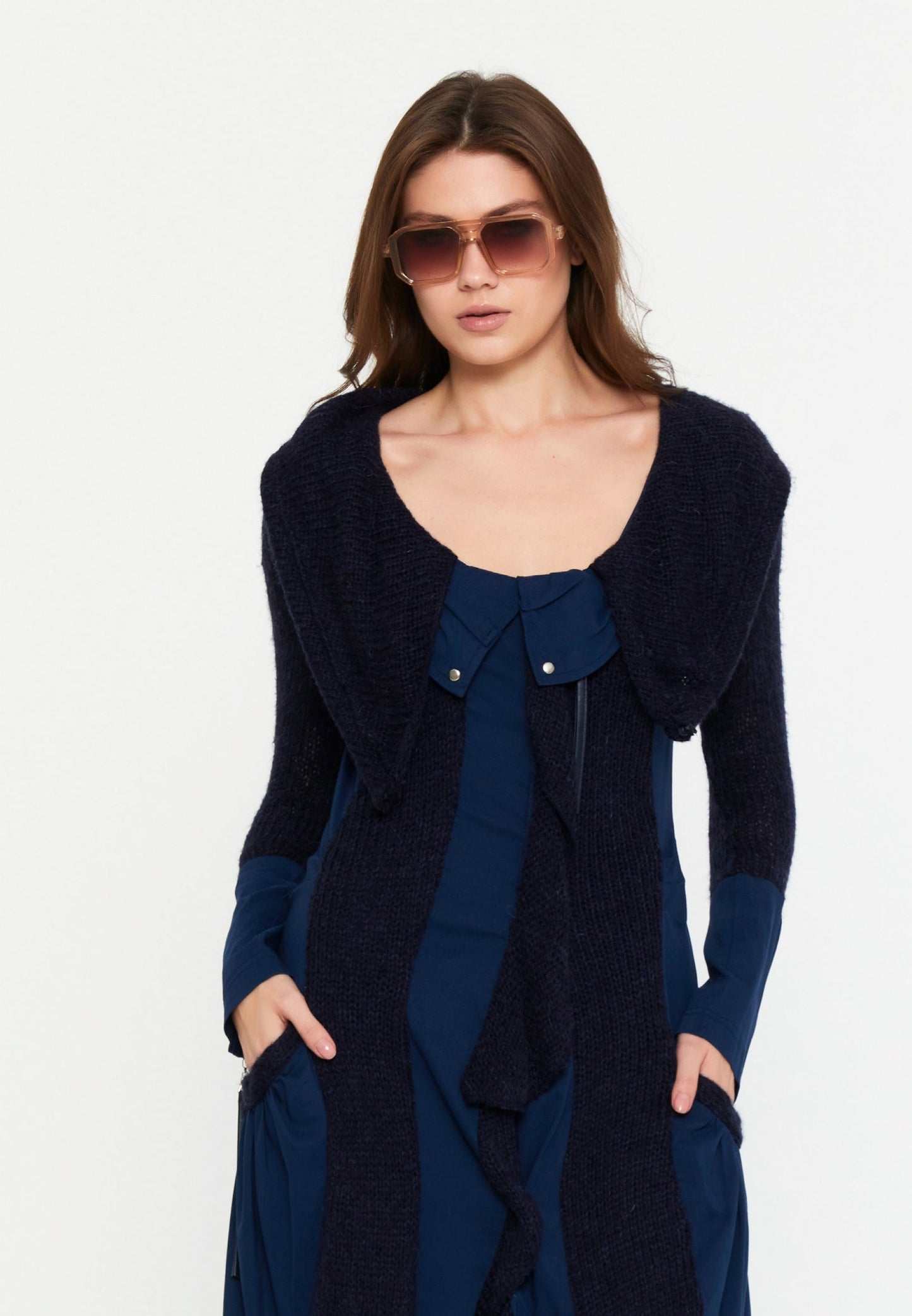 Long Sleeve Midi Lana Wool Column Regular Casual Dress Unit Price: €15