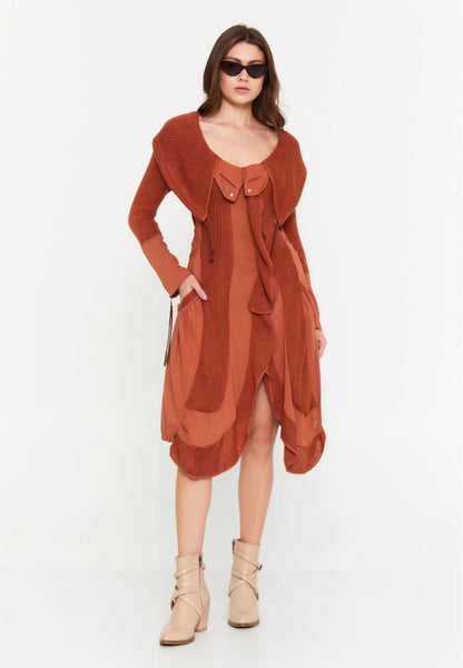 Long Sleeve Midi Lana Wool Column Regular Casual Dress Unit Price: €15