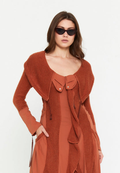 Long Sleeve Midi Lana Wool Column Regular Casual Dress Unit Price: €15