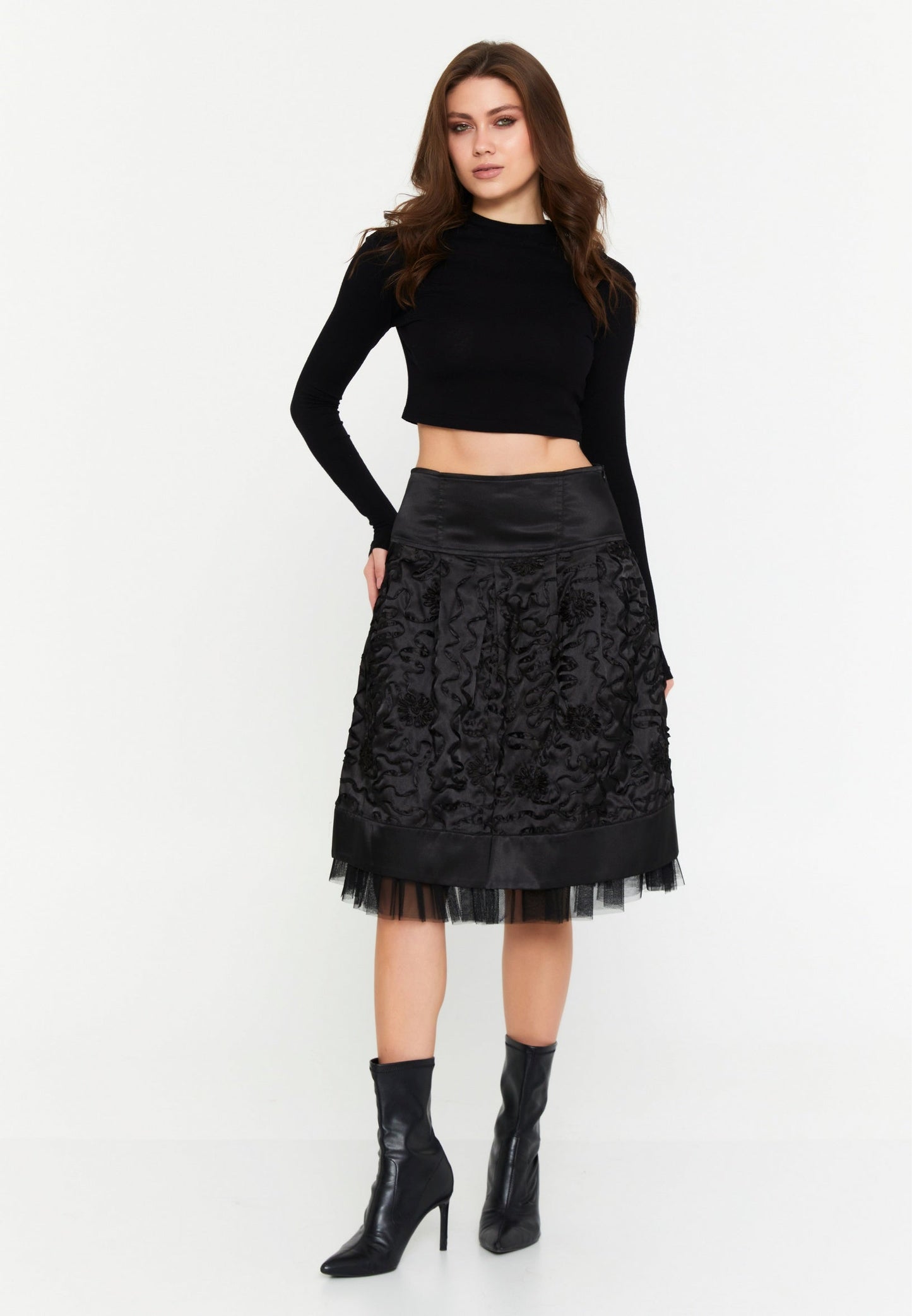 Midi Patterned Regular Skirt Unit Price: €12