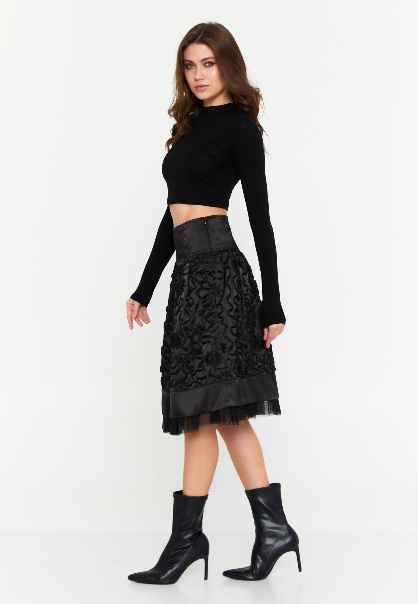 Midi Patterned Regular Skirt Unit Price: €12