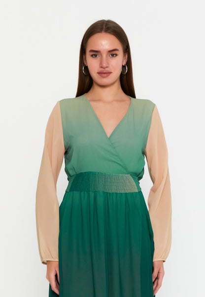 Long Sleeve Mini Chiffon Column Regular Casual Dress Unit Price: €27