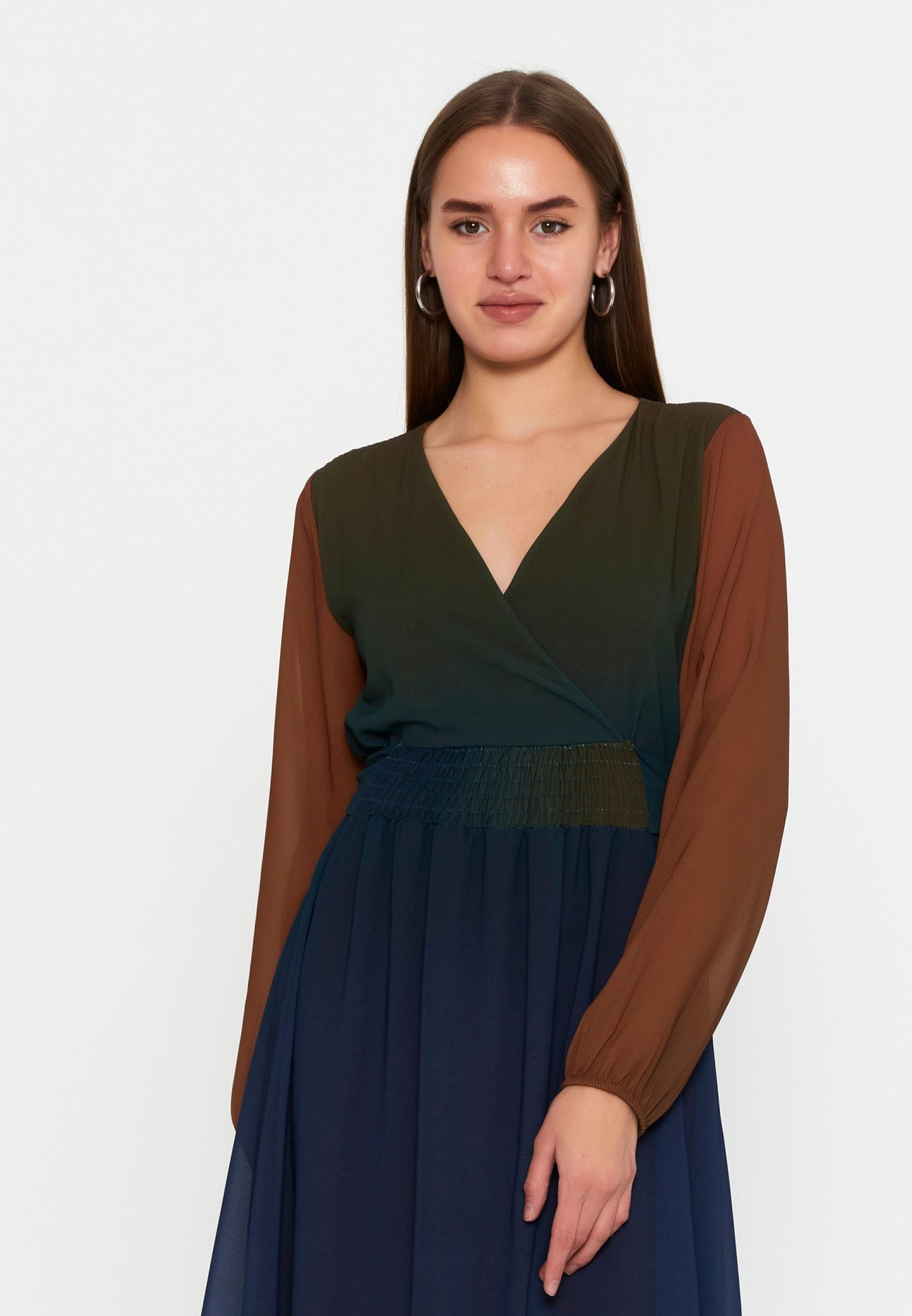 Long Sleeve Mini Chiffon Column Regular Casual Dress Unit Price: €27