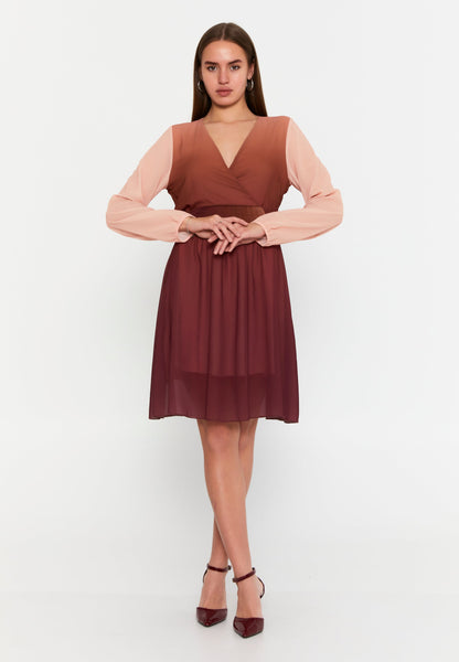 Long Sleeve Mini Chiffon Column Regular Casual Dress Unit Price: €27