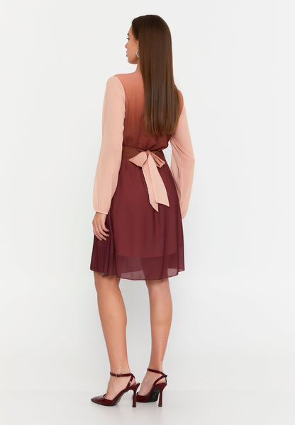 Long Sleeve Mini Chiffon Column Regular Casual Dress Unit Price: €27