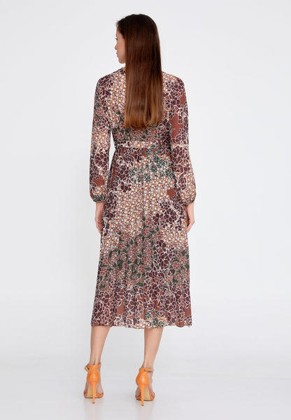 Long Sleeve Midi Crepe Column Regular Casual Dress Unit Price: €24