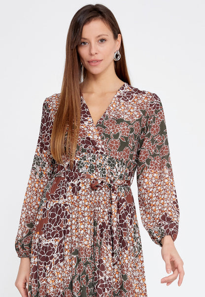 Long Sleeve Midi Crepe Column Regular Casual Dress Unit Price: €24