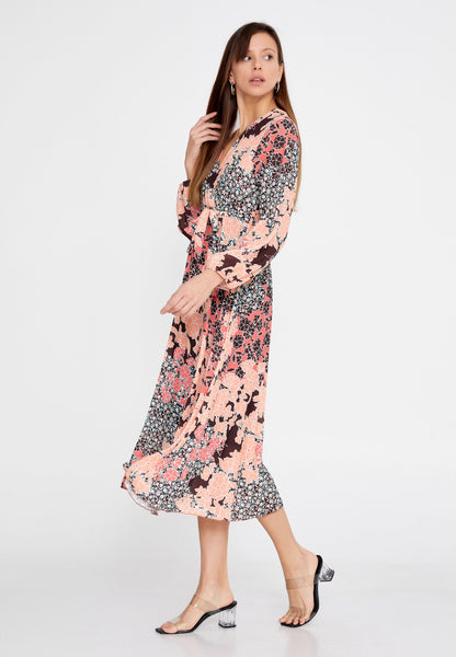 Long Sleeve Midi Crepe Column Regular Casual Dress Unit Price: €24