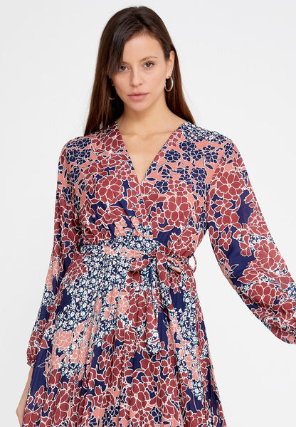 Long Sleeve Midi Crepe Column Regular Casual Dress Unit Price: €24