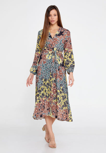 Long Sleeve Midi Crepe Column Regular Casual Dress Unit Price: €24