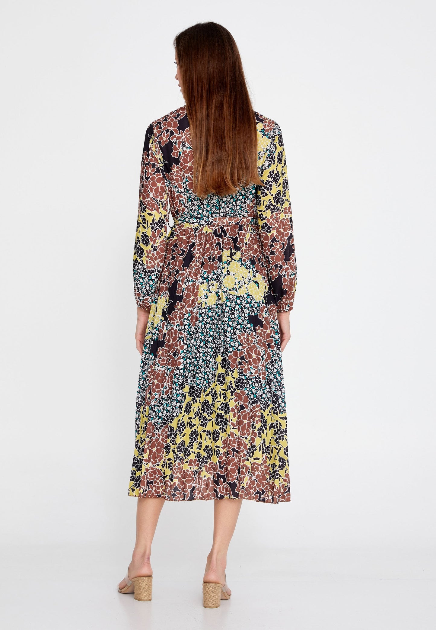 Long Sleeve Midi Crepe Column Regular Casual Dress Unit Price: €24